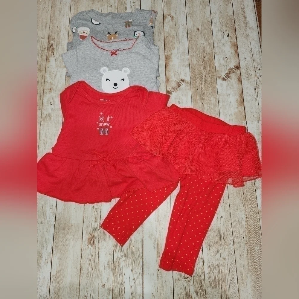 6 Months Carter's Baby Girl Winter / Christmas Bundle